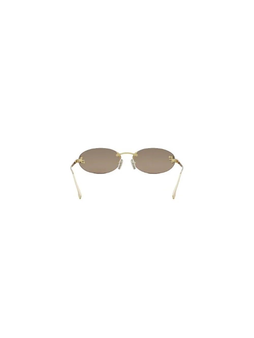 New FENDI Women's Sunglasses Metal Frame FIRST CRYSTAL FE4075US 30L 54 Gold Oval